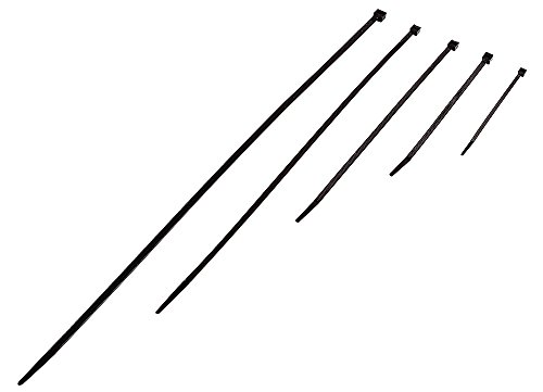 Poly Pool PP309.12 N° 100 Kabelbinder 3,6 x 140 mm für Innenräume und außen Durchmesser von 3 bis 33 MM, schwarz von Poly Pool