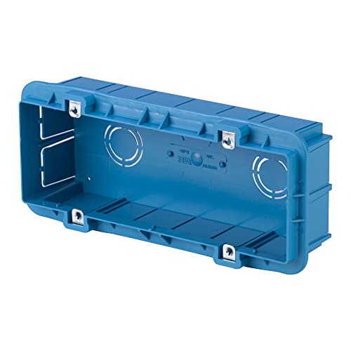 Poly Pool PP8131 Einbaubox für Mauerwerk, maximal 6 Module, rechteckig, blau von Poly Pool