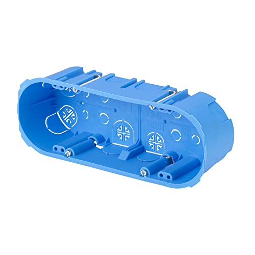 Poly Pool PP8135 Einbaubox für Gipskarton, maximal 6 Module, blau von Poly Pool