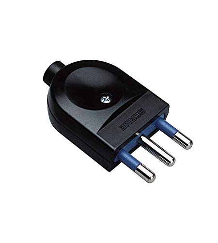 Poly Pool PP0461.1X 16a 2P+T Stecker, Axial-Kabel-Ausgang, Schraubkabel-Clip, Schwarz von Poly Pool