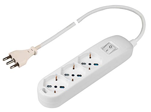 Poly Pool pp2502 X L Steckdosenleiste mit 3 Steckdosen P40 PLURISTANDARD, große Stecker 16 A, 1.5 Meter Kabel und Schalter, 3500 W, Weiß Poly Pool pp2502 X L Steckdosenleiste mit 3 Steckdosen P40 PLURISTANDARD, große Stecker 16 A, 1.5 Meter Kabel und Schalter, 3500 W, Weiß von Poly Pool