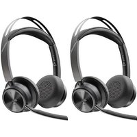 POLY VOYAGER FOCUS 2 Telefon On Ear Headset Bluetooth®, kabelgebunden Stereo Schwarz Mikrofon-Rausc von Poly