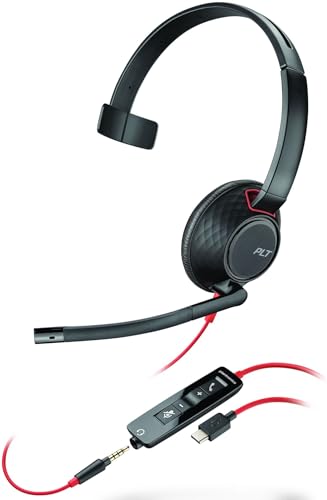 Poly Headset Blackwire C5210 Mono USB-C/A & 3,5 mm von Poly