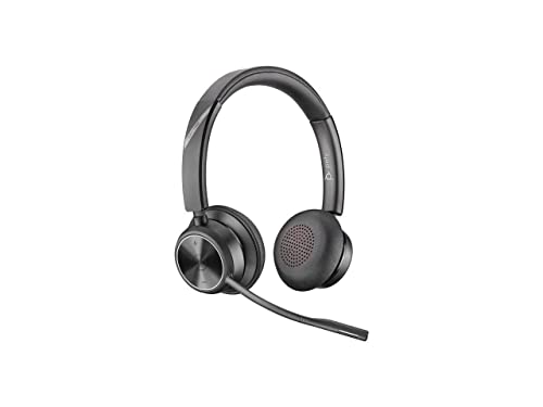 Poly Savi 7320-M ultra-sicheres kabelloses DECT™ Stereo-Headset System - Microsoft Teams zertifiziert, Schwarz von Poly