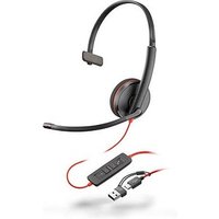 poly Blackwire 3210 USB-Headset schwarz von Poly