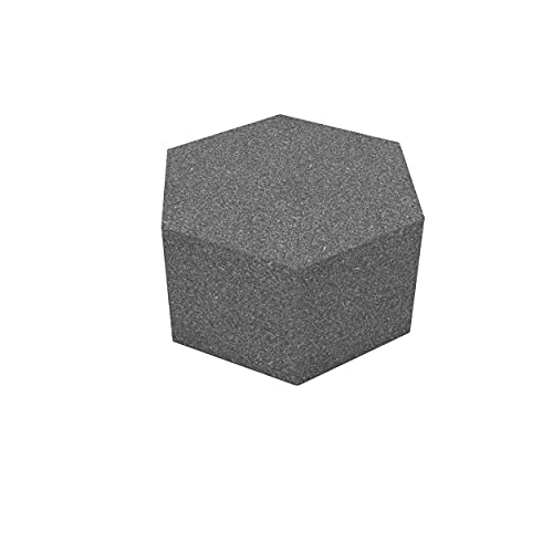 PolySound® Breitbandabsorber Schallschlucker RAW - Hexagon - Build your own Element: 10cm Dicke - AKUSTIKBILD zur Schalldämmung von PolySound
