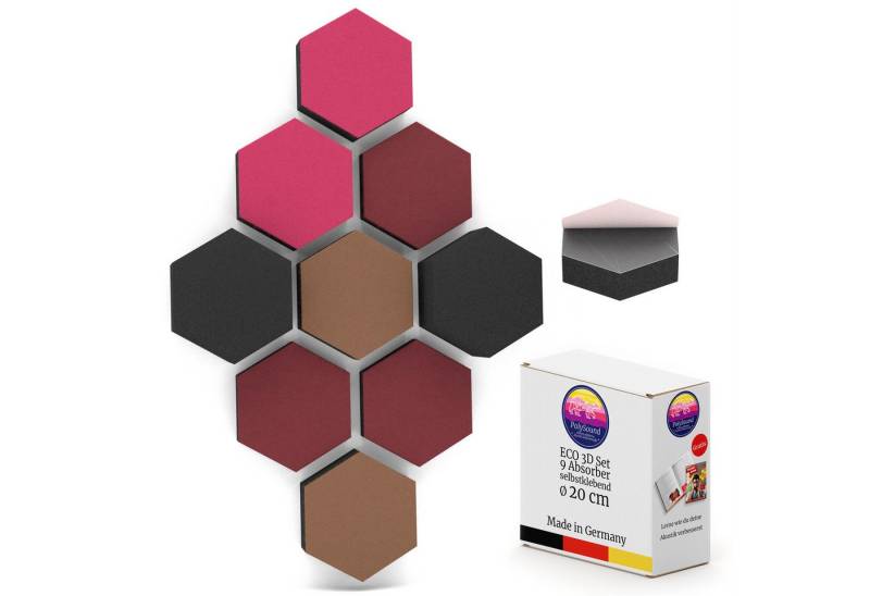 PolySound Dekorpaneele PolySound® ECO Akustikpaneele selbstklebend - Extra schalldämmend von PolySound