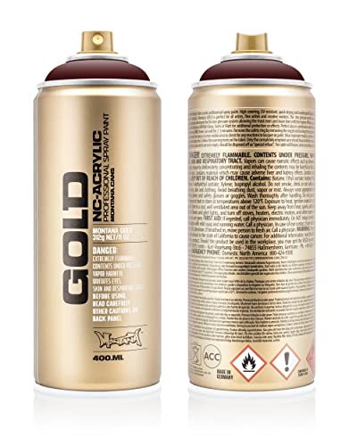 PolySound Sprühfarbe Dose: Montana Cans Gold Chestnut +HowTo – Magazin - Breites Farbspektrum & besonders hohe Deckkraft - für Künstler & Kreative von PolySound