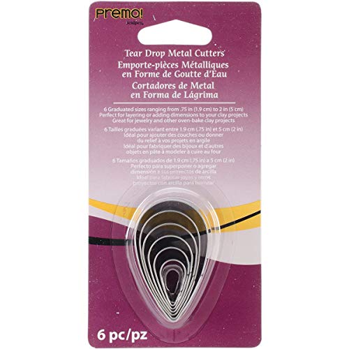 Polyform Metall Premo Sculpey Graduated Cutter Set-Tear Drop Polyform Metall Premo Sculpey Graduated Cutter Set-Tear Drop von Sculpey