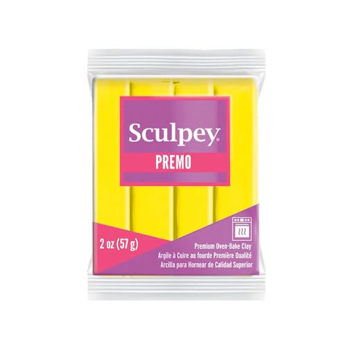 Polyform Premo Sculpey Polymer Clay 60 Zink gelb Farbton, Acryl, Mehrfarbig von polyform