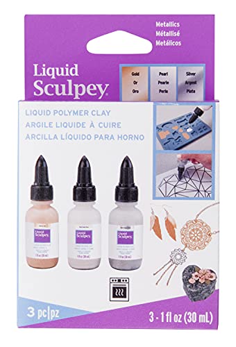 polyform Sculpey Polyform Sculpey Liquid Metallics 3/Pkg-Pearl, Silver, Gold von polyform