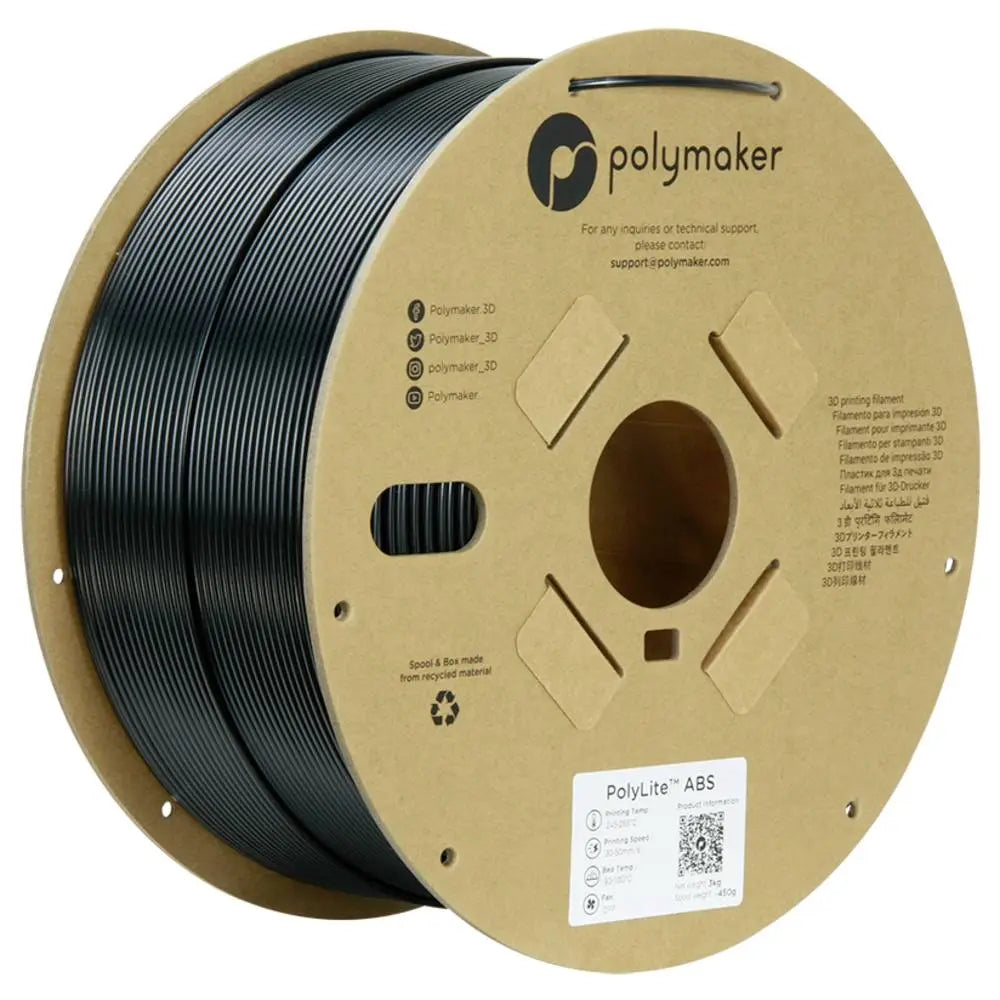 B-Ware Polymaker Filament Druckmaterial Abs Schwarz 2.85mm 3000g 3 D Druck Zubehör B-Ware Polymaker Filament Druckmaterial Abs Schwarz 2.85mm 3000g 3 D Druck Zubehör von Polymaker