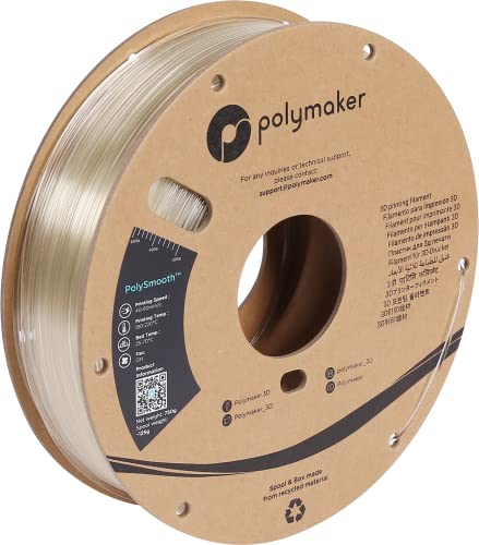 Polymaker PJ01011 PolySmooth Filament PVB polierbar 1.75mm 750g Transparent 1St. Polymaker PJ01011 PolySmooth Filament PVB polierbar 1.75mm 750g Transparent 1St. von Polymaker