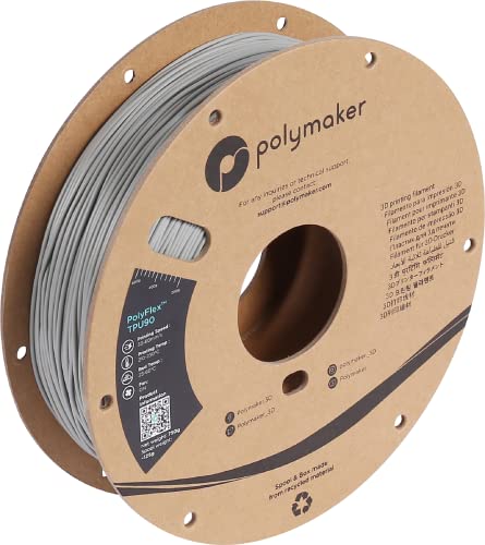 Polymaker PolyFlex TPU-90A Grau - 1,75mm - 750g Polymaker PolyFlex TPU-90A Grau - 1,75mm - 750g von Polymaker