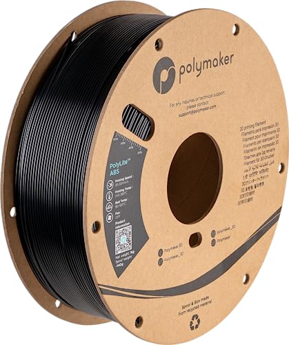 Polymaker PE01001 PolyLite Filament ABS geruchsarm 1.75mm 1000g Schwarz 1St. Polymaker PE01001 PolyLite Filament ABS geruchsarm 1.75mm 1000g Schwarz 1St. von Polymaker