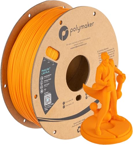 Polymaker PolyLite LW-PLA - 1.75mm - 800g - Orange von PolyMaker