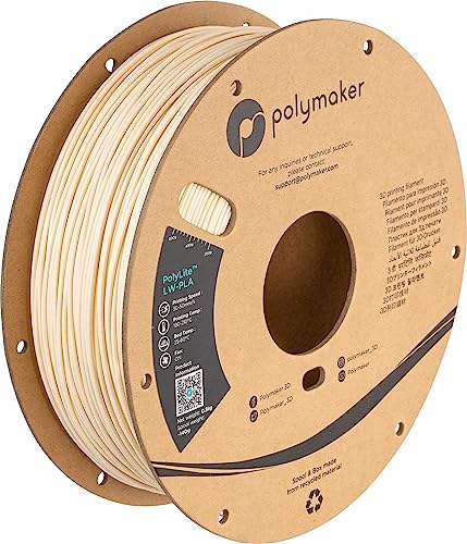 Polymaker PolyLite LW-PLA - 1.75mm - 800g - Weiß von PolyMaker