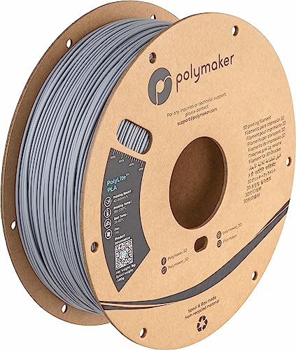 Polymaker PolyLite PLA Grau - 1.75mm - 1kg von Polymaker