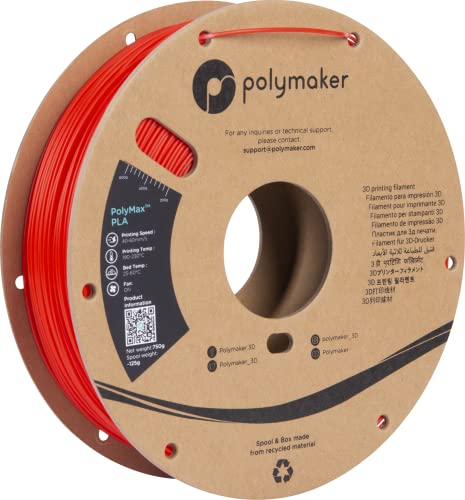 Polymaker PolyMax Tough PLA Rot - 1.75mm - 750g von Polymaker