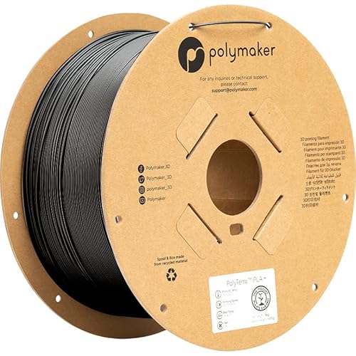 Polymaker PolyTerra PLA + - Black - 1.75mm - 3kg von Polymaker