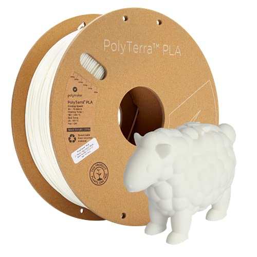 Polymaker PolyTerra PLA Cotton White - 1.75mm - 1kg von Polymaker