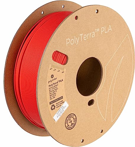 Polymaker PolyTerra PLA Lava Red - 1.75mm - 1kg von Polymaker