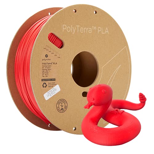 Polymaker PolyTerra PLA Lava Red - 1.75mm - 1kg von Polymaker