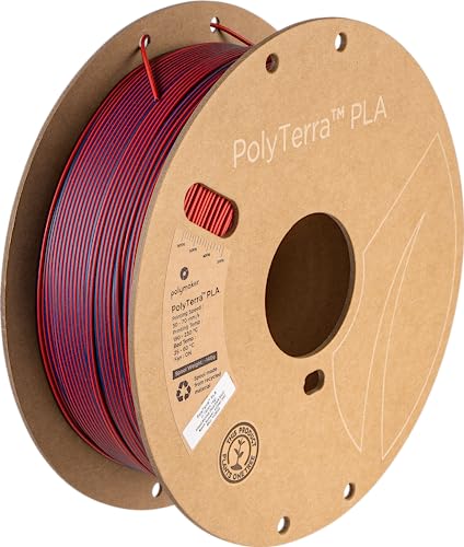Polymaker Polyterra PLA Dual Color - 1.75mm - 1kg - Mixed Berries (Red-Dark Blue) von PolyMaker