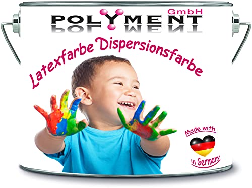 Dispersionsfarbe strapazierfähige Latexfarbe Wandfarbe in vielen einzigartigen Farben (1 l, Creme Weiß) von Polyment GmbH