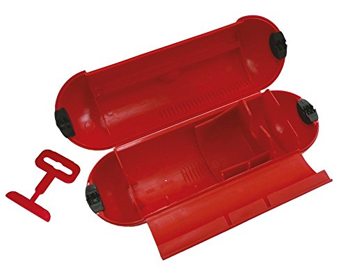 POLY POOL - PP2601 Wasserdichte Box zum Schutz von Steckdose-Steckerverbindung - Wasserdichte Box zum Schutz von Steckdosen im Freien - Steckdosenabdeck. mit Haken und Verriegelung - Ideal für Garten von Poly Pool