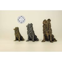 Border Collie Figur, Handbemalte Skulptur, Einzigartiges Geschenk Für Hundeliebhaber Und Haustierbesitzer, Deko Zuhause von Polyrized3D