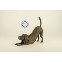 Low Poly Beagle Figur, Handbemalte Yoga Skulptur, Einzigartiges Geschenk Für Hundeliebhaber Und Haustierbesitzer, Deko Zuhause von Polyrized3D