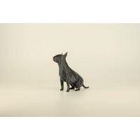 Low Poly Bull Terrier Figur, Handbemalte Miniature Skulptur, Einmaliges Geschenk Für Hundeliebhaber Und Haustierbesitzer, Deko von Polyrized3D