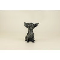 Low Poly Chihuahua Figur, Handbemalte Chi Skulptur, Einzigartiges Geschenk Für Hundeliebhaber Und Haustierbesitzer, Deko Zuhause von Polyrized3D