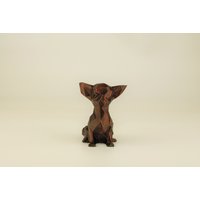 Low Poly Chihuahua Figur, Handbemalte Chi Skulptur, Einzigartiges Geschenk Für Hundeliebhaber Und Haustierbesitzer, Deko Zuhause von Polyrized3D