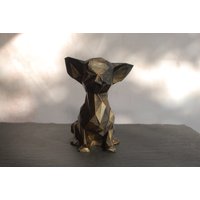 Low Poly Chihuahua Figur | Handbemalte Chi Skulptur 3D-Gedruckt & Handbemalt Einzigartiges Geschenk Deko Für Zuhause Und Büro Low Poly Chihuahua Figur | Handbemalte Chi Skulptur 3D-Gedruckt & Handbemalt Einzigartiges Geschenk Deko Für Zuhause Und Büro von Polyrized3D