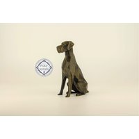 Low Poly Deutsche Dogge Figur, Handbemalte Hundeskulptur, Einzigartiges Geschenk Für Hundeliebhaber Und Haustierbesitzer, Deko Zuhause von Polyrized3D