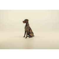 Low Poly Deutsche Dogge Figur, Handbemalte Hundeskulptur, Einzigartiges Geschenk Für Hundeliebhaber Und Haustierbesitzer, Deko Zuhause von Polyrized3D