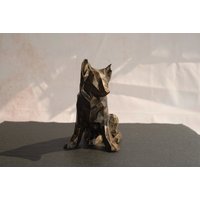 Low Poly Deutscher Schäferhund Hundefigur, Skulptur | 3D-Gedruckt & Handbemalt Einzigartiges Weihnachtsgeschenk, Deko Für Zuhause Und Büro von Polyrized3D