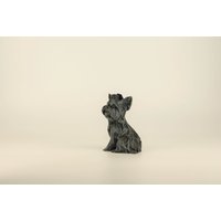 Low Poly Yorkshire Terrier Figur, Handbemalte Yorkie Skulptur, Einzigartiges Geschenk Für Hundeliebhaber Und Haustierbesitzer, Deko von Polyrized3D