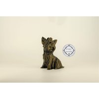 Low Poly Yorkshire Terrier Figur, Handbemalte Yorkie Skulptur, Einzigartiges Geschenk Für Hundeliebhaber Und Haustierbesitzer, Deko von Polyrized3D