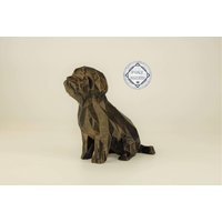 Malteser Hund Figur, Low Poly Bichon Frise Skulptur, Einzigartiges Geschenk Für Hundeliebhaber Und Haustierbesitzer, Inneneinrichtung Deko von Polyrized3D