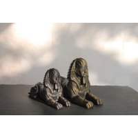 Sphinx Figur Statue | Altes Ägypten Skulptur 3D-Gedruckt & Handbemalt Einzigartiges Weihnachtsgeschenk Deko Für Zuhause von Polyrized3D