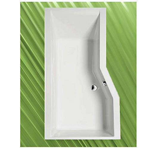 Polysan Raumsparwanne Versys 170x85/70cm Acryl weiß Freistehend von Polysan