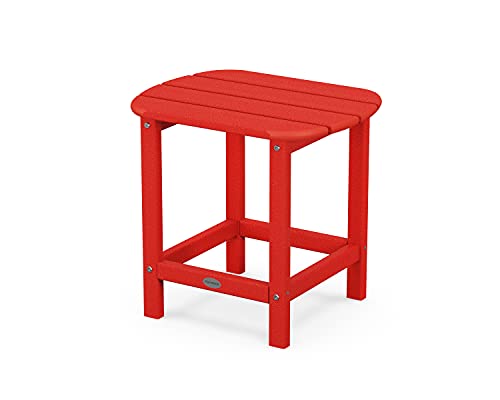 POLYWOOD SBT18SR South Beach 18" Outdoor Side Table, Sunset Red von Polywood