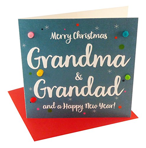 Pom Pom xp056 "Grandma and Grandad" Weihnachten Karte von Pom Pom