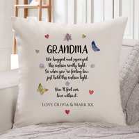 Personalisierte Hug Kissenhülle/Passende Oma Tante Mama Nanny Geschenk Weihnachten Geburtstagsgeschenk Für Sie von PomchickGift