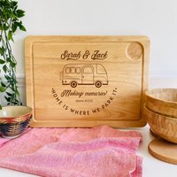 Personalisiertes Wohnmobil Schneidebrett Aus Holz Mit Lasergravur/Für Wohnmobile Weihnachtsgeschenk Neues Wohnwagen-Paar-Zubehör Camping von PomchickGift
