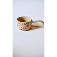 Handgefertigte Steinzeug Espressotasse Rustikale Keramik Kaffeetasse von Pomelopotteryshop