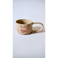 Handgemachte Steinzeug Espresso Tasse Artisan Keramik Kaffeebecher von Pomelopotteryshop
